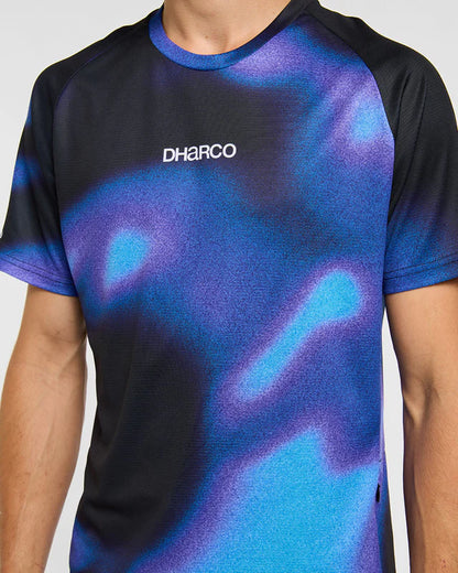 Maillot DHARCO VORTEX Mangas Cortas Negro/Violeta