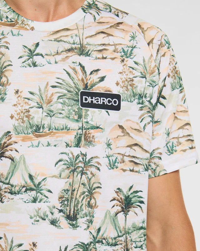 Maillot de manga corta DHARCO LOST Beige/Verde
