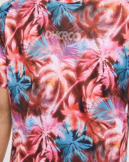 Maillot DHARCO NEBULA Mangas Cortas Rosa