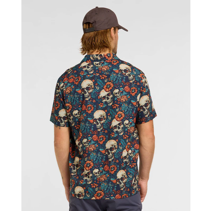 DHARCO TECH SKULLDUGGERY Camisa Manga Corta Azul