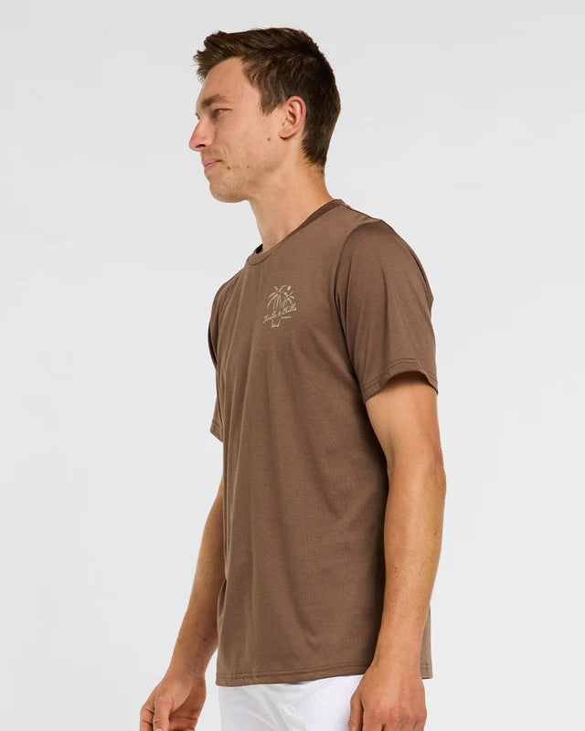 DHARCO TECH TEE HUSK Maillot de manga corta Marrón