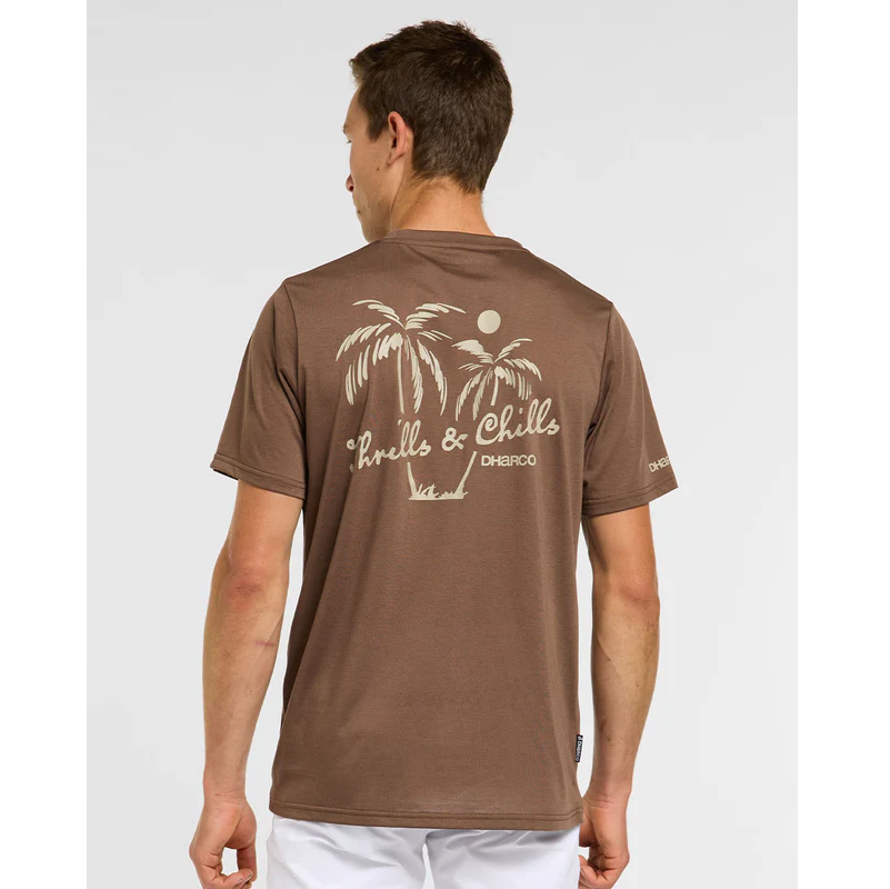 DHARCO TECH TEE HUSK Maillot de manga corta Marrón