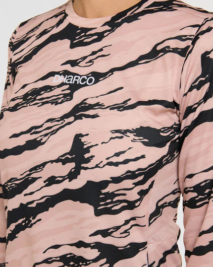 Maillot de manga larga DHARCO GRAVITY AMBUSH de mujer Marrón/Negro