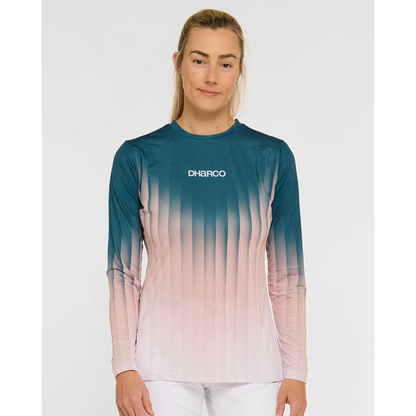 Maillot DHARCO RACE DUSTY PRISM Mangas Largas Mujer Negro/Rosa