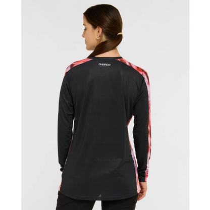 Maillot DHARCO RACE NEBULA Mangas Largas Mujer Negro/Rosa