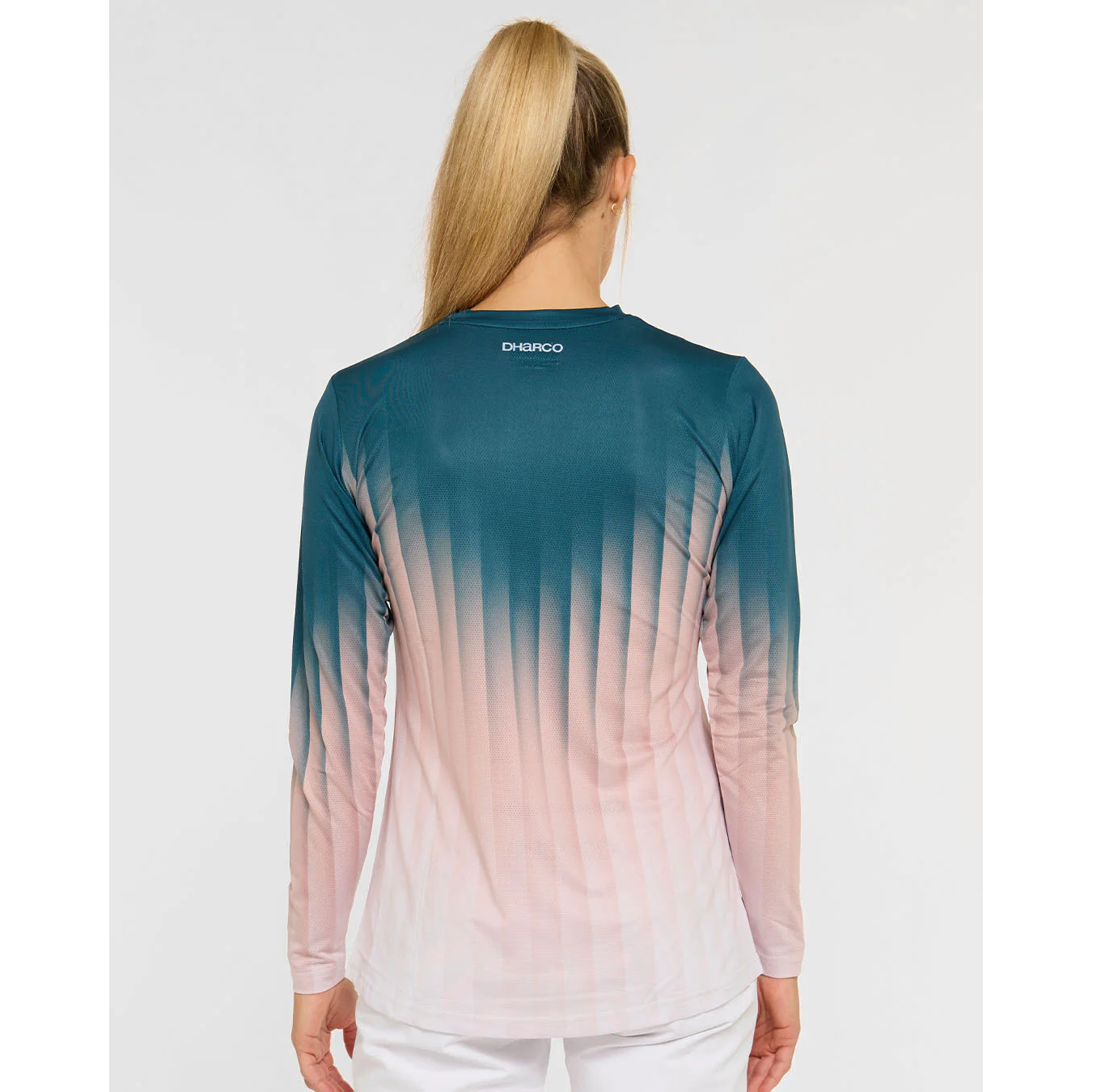 Maillot de manga larga DHARCO RACE DUSTY PRISM para mujer Negro/Rosa