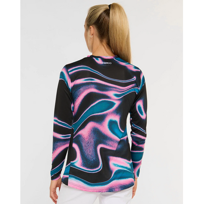 Maillot DHARCO RACE AURORA Mangas Largas Mujer Negro/Rosa