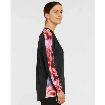 Maillot DHARCO RACE NEBULA Mangas Largas Mujer Negro/Rosa