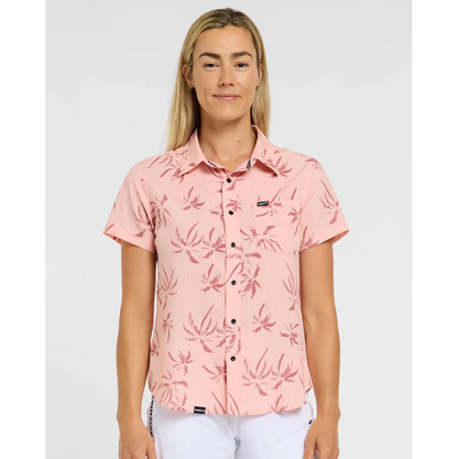Camisa Técnica DHARCO TECH PARTY PINK PALM Mujer Rosa