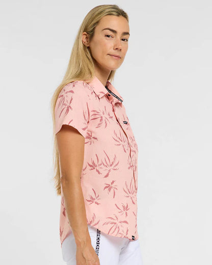 Camisa Técnica DHARCO TECH PARTY PINK PALM Mujer Rosa