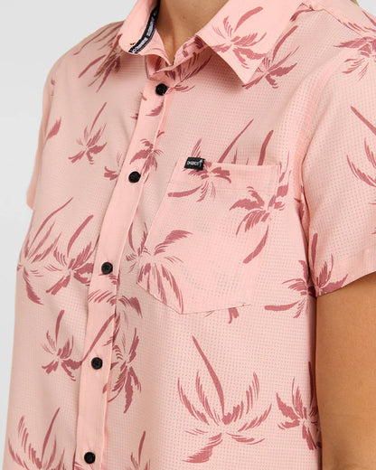 Camisa Técnica DHARCO TECH PARTY PINK PALM Mujer Rosa