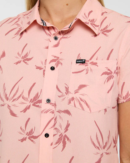 Camisa Técnica DHARCO TECH PARTY PINK PALM Mujer Rosa