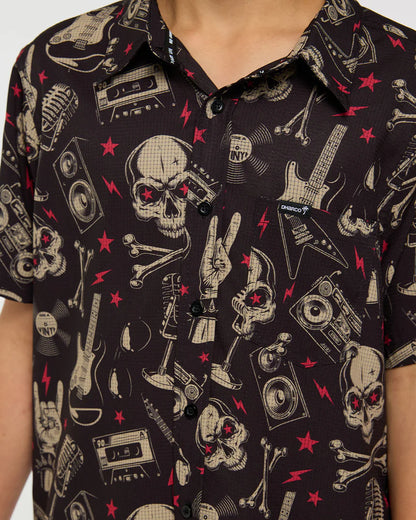 Camisa Técnica DHARCO TECH PARTY ROCKNROLLA Junior Negro