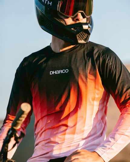 Maillot de manga larga DHARCO RACE PRISM Rojo