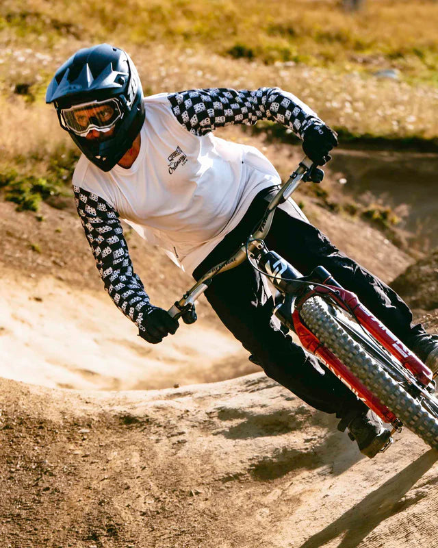 Maillot de manga larga DHARCO GRAVITY OFFSET Blanco/Negro