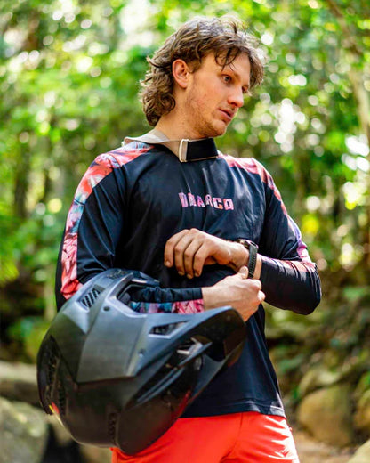 Maillot DHARCO RACE NEBULA Mangas Largas Negro