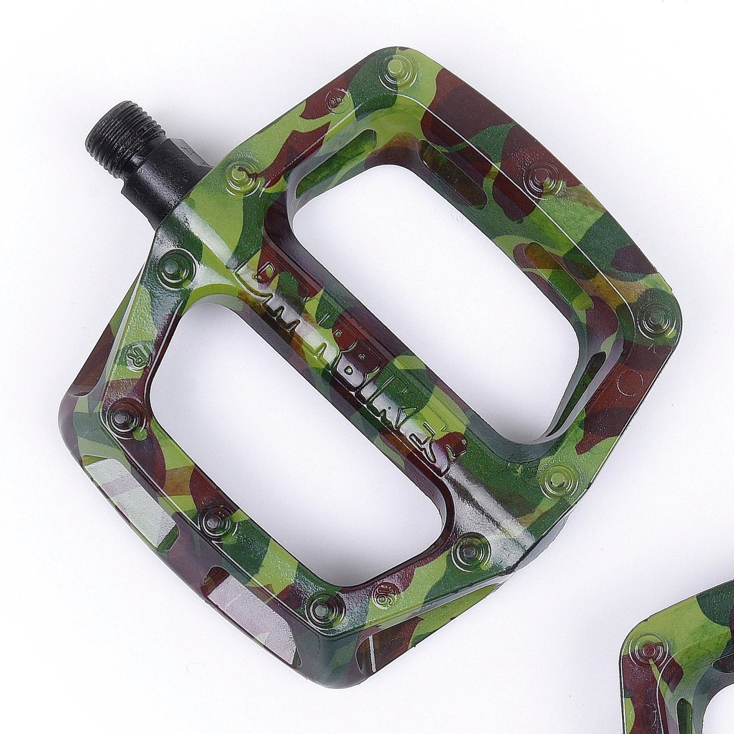 Pedales planos DMR V6 Camo Verde