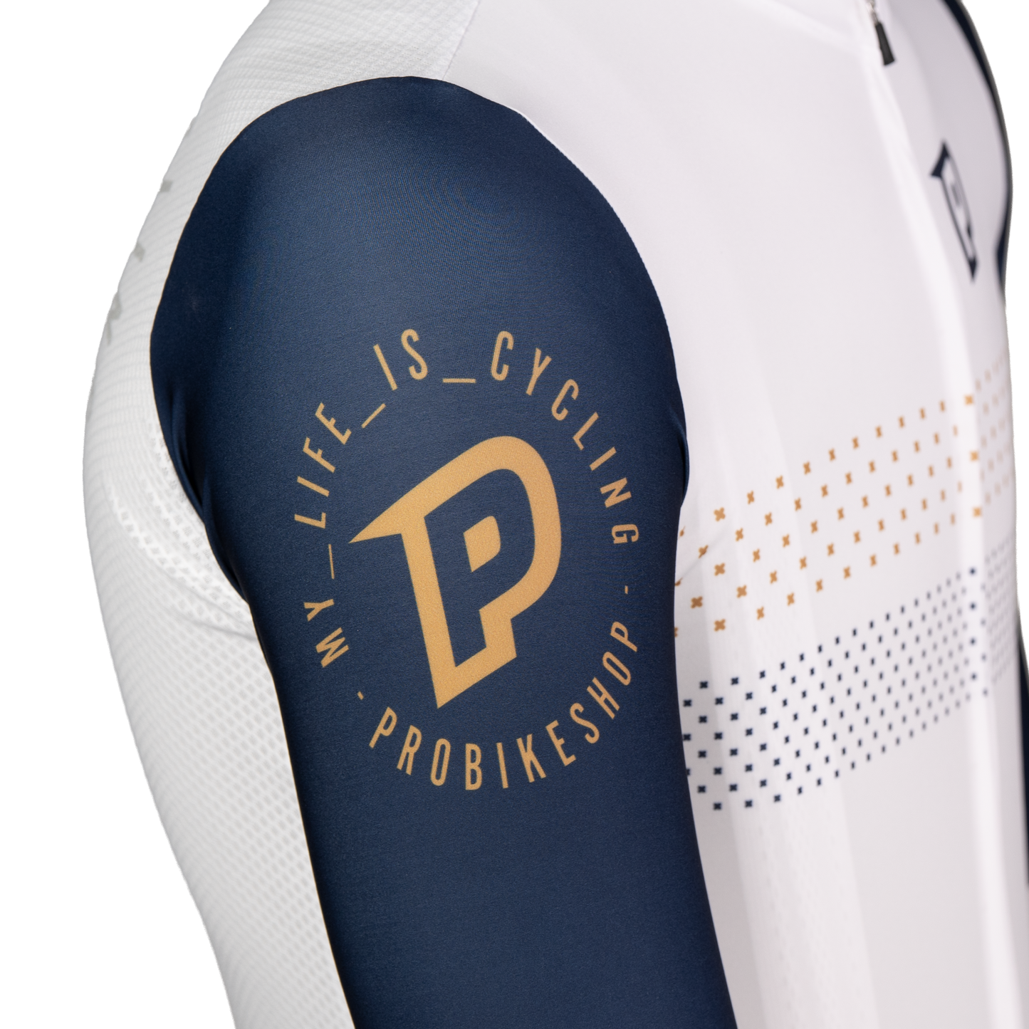 Maillot de manga corta PROBIKESHOP Azul marino/Blanco