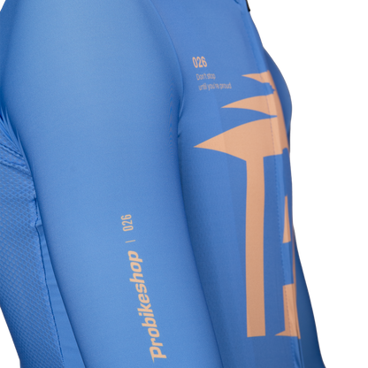Maillot PROBIKESHOP By CHEF DE FILE Mangas Cortas Azul/Lila