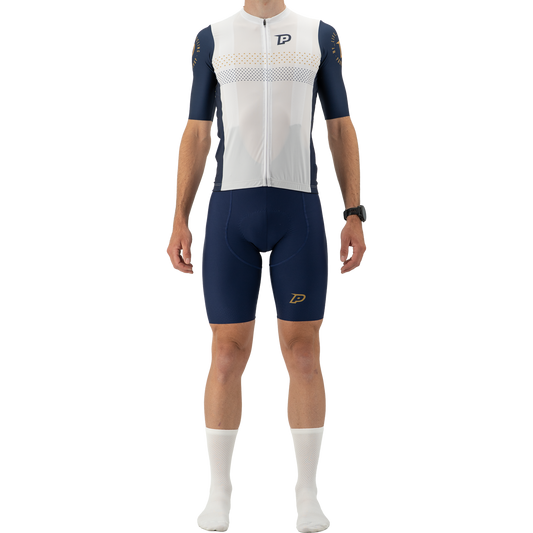Maillot de manga corta PROBIKESHOP Azul marino/Blanco