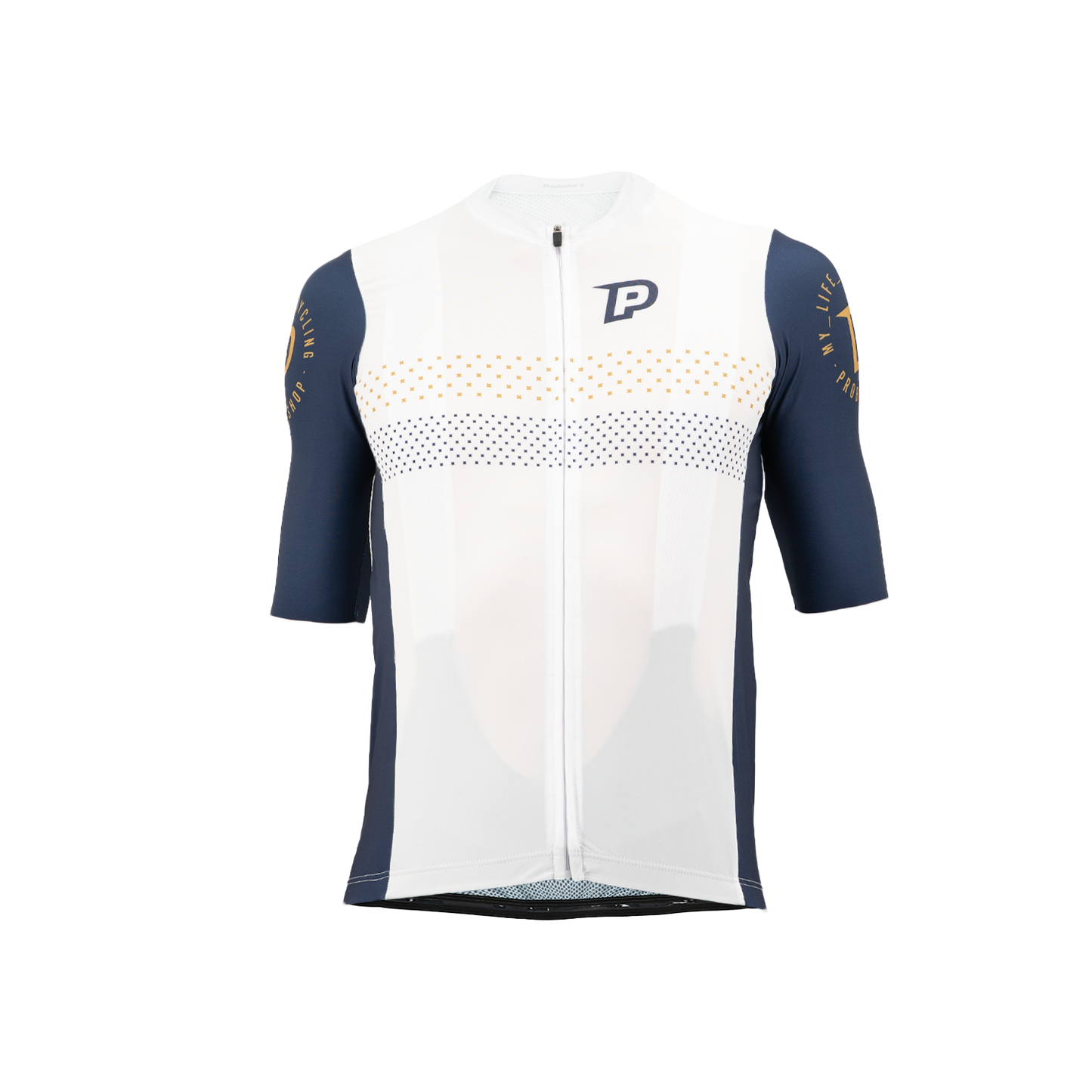 Maillot de manga corta PROBIKESHOP Azul marino/Blanco