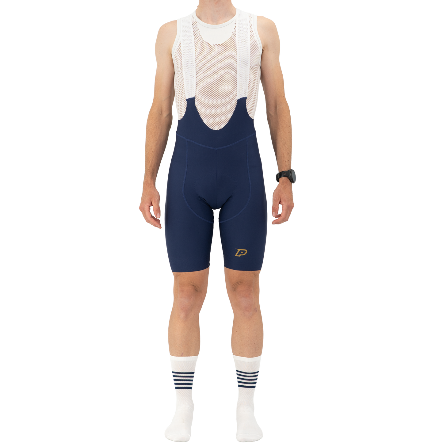 PROBIKESHOP Culotte con tirantes azul marino