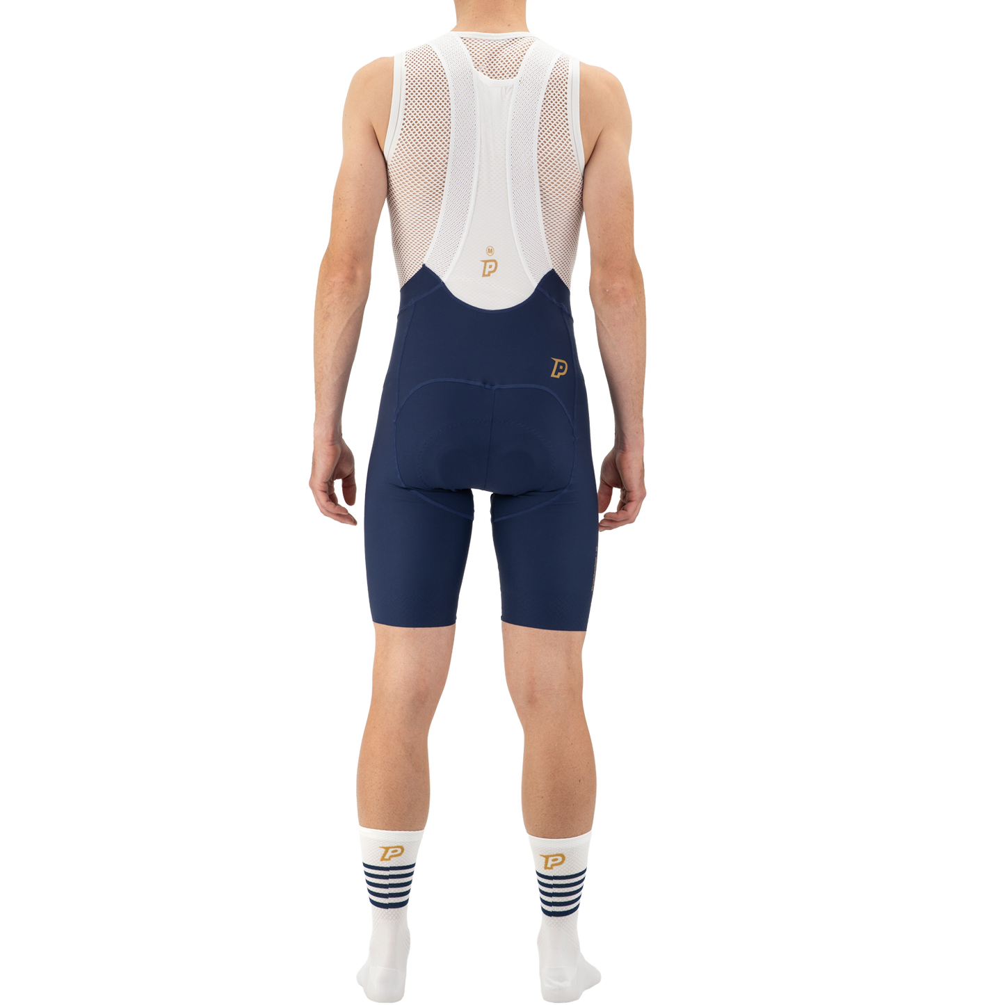 PROBIKESHOP Culotte con tirantes azul marino