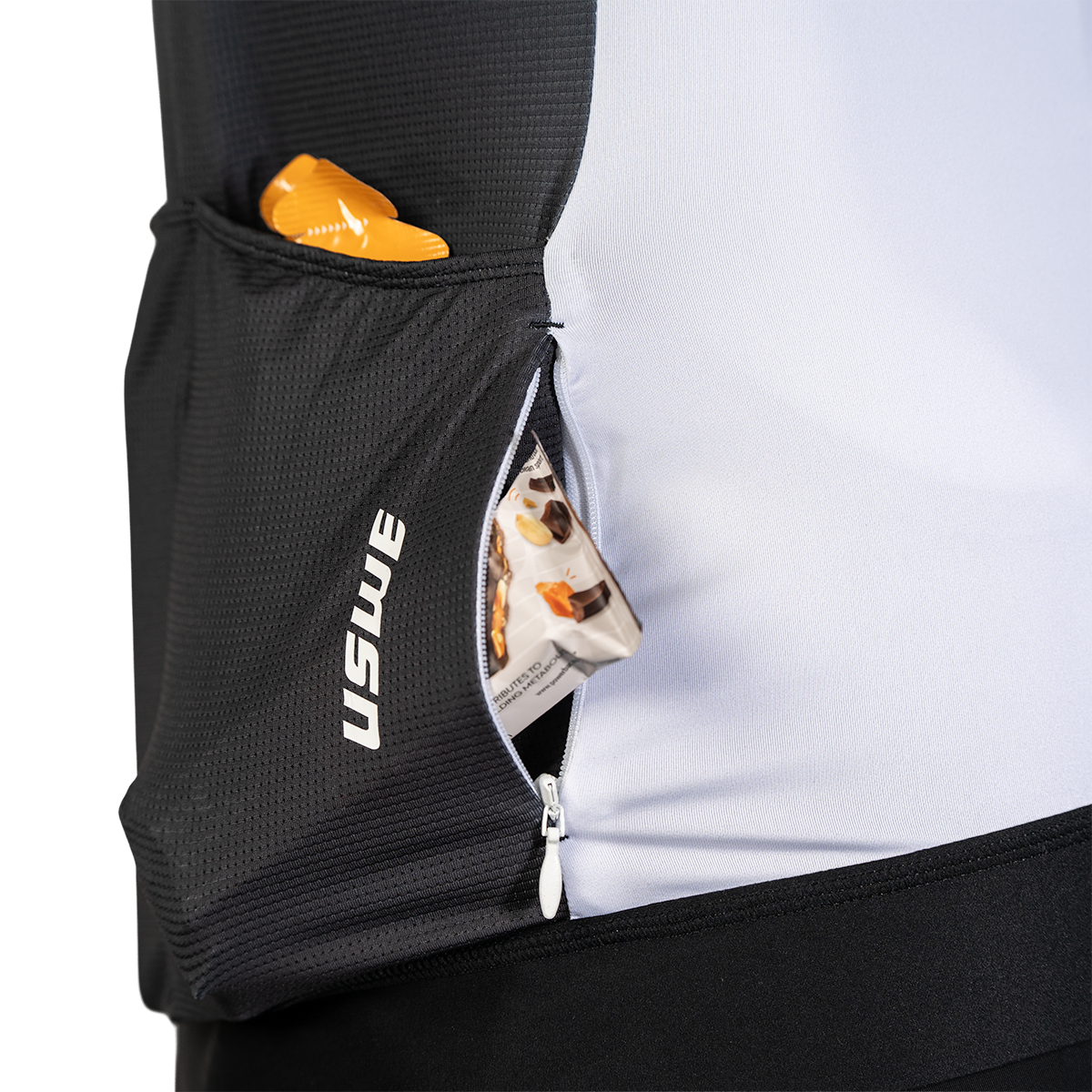 USWE GRUS GRAVEL Maillot de manga corta Blanco