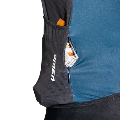 Maillot de Manga Corta USWE SKARP GRAVEL Azul