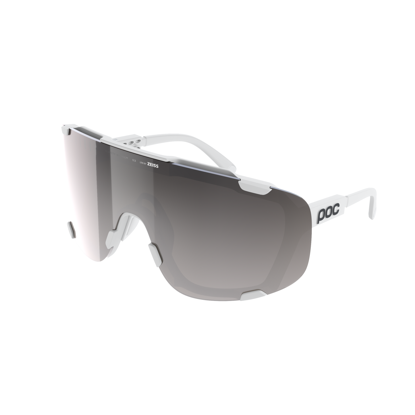 Gafas POC DEVOUR + White Clarity Road/Lente Sunny Silver