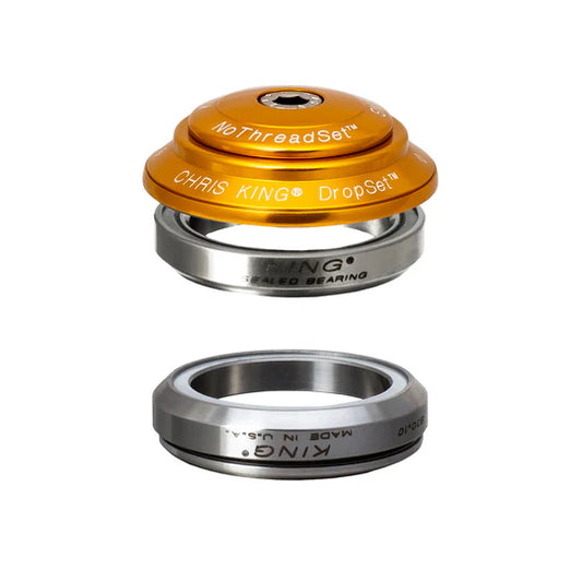 Juego de dirección integrado CHRIS KING DROPSET 4 1"1/8 IS42 45° Gold