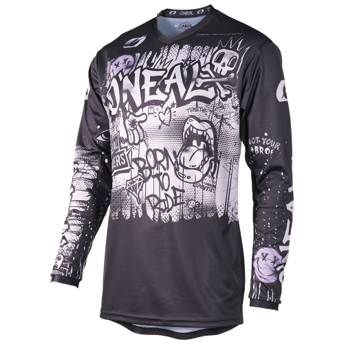 Maillot O'NEAL ELEMENT RANCID Mangas Largas Junior Negro/Gris