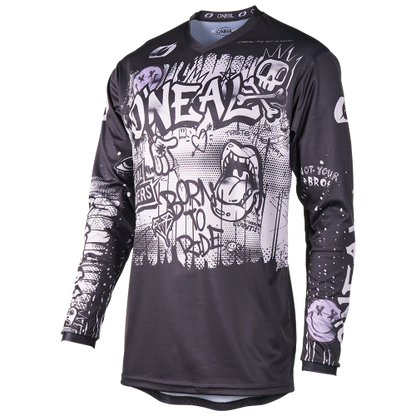 Maillot O'NEAL ELEMENT RANCID Mangas Largas Junior Negro/Gris