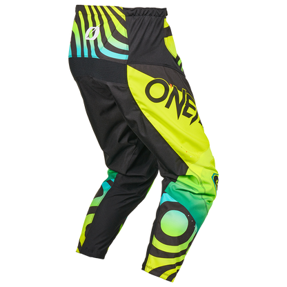 Pantalón O'NEAL ELEMENT NOVA júnior amarillo fluorescente - vista trasera