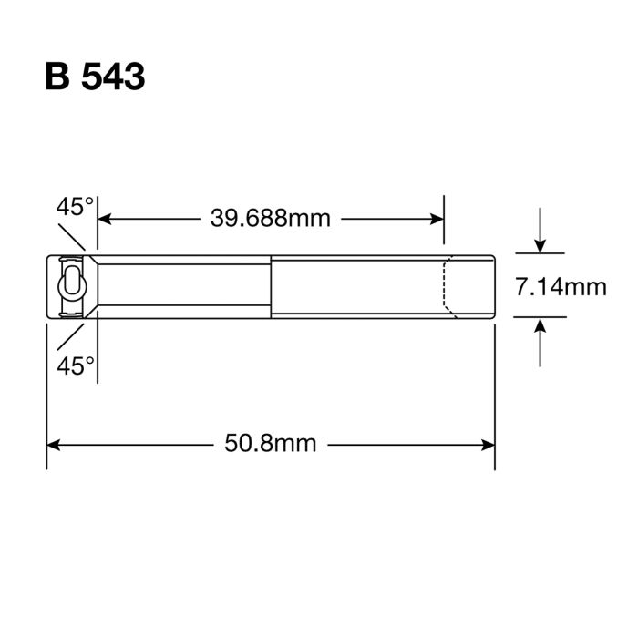 RODAMIENTOS ENDURO B 543 2RS MAX - ABEC 3 MAX (Contacto Angular) - 1 9/16''x2''x9/32'' Rodamiento de Dirección