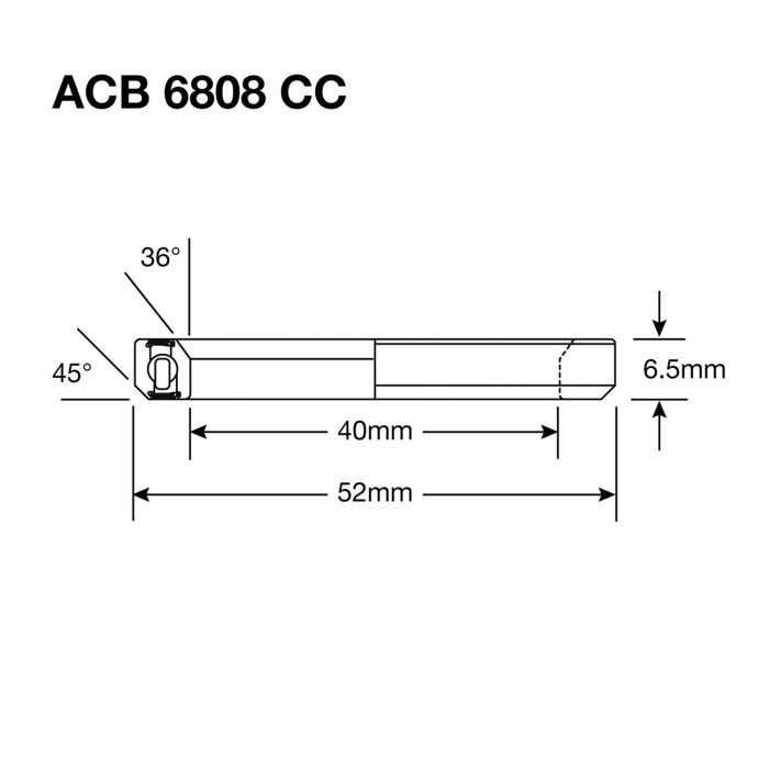 RODAMIENTOS ENDURO 6808 CC BO Rodamiento de Dirección - ABEC 5 - Óxido Negro - 40x52x6,5 (36x45°) ACB