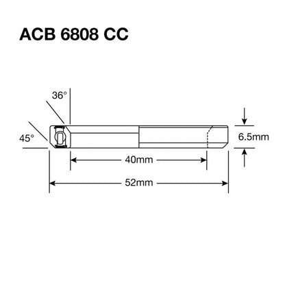 Rodamiento de Dirección ENDURO BEARINGS 6808 CC BO - ABEC 5 - Black Oxide - 40x52x6,5 mm (36x45°) ACB