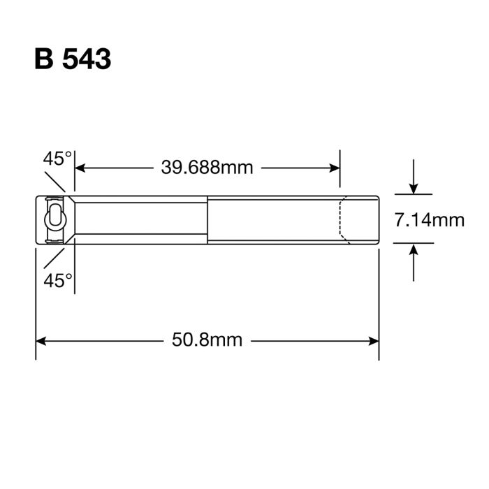 RODAMIENTOS ENDURO B 543 LLB SS - 440c Inoxidable - 1 9/16''x2''x9/32'' Rodamiento de Dirección