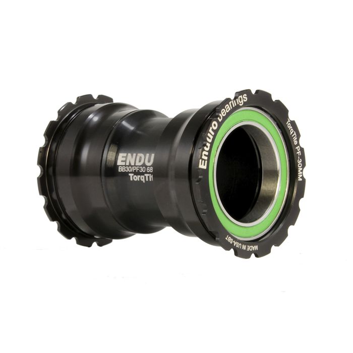RODAMIENTOS ENDURO TorqTite PF30 eje de pedalier 30mm (Estrecho) Acero inoxidable Negro