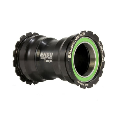 Caja de pedalier ENDURO BEARINGS TORQTITE PF30 Eje 30mm (Narrow) Acero Inoxidable Negro