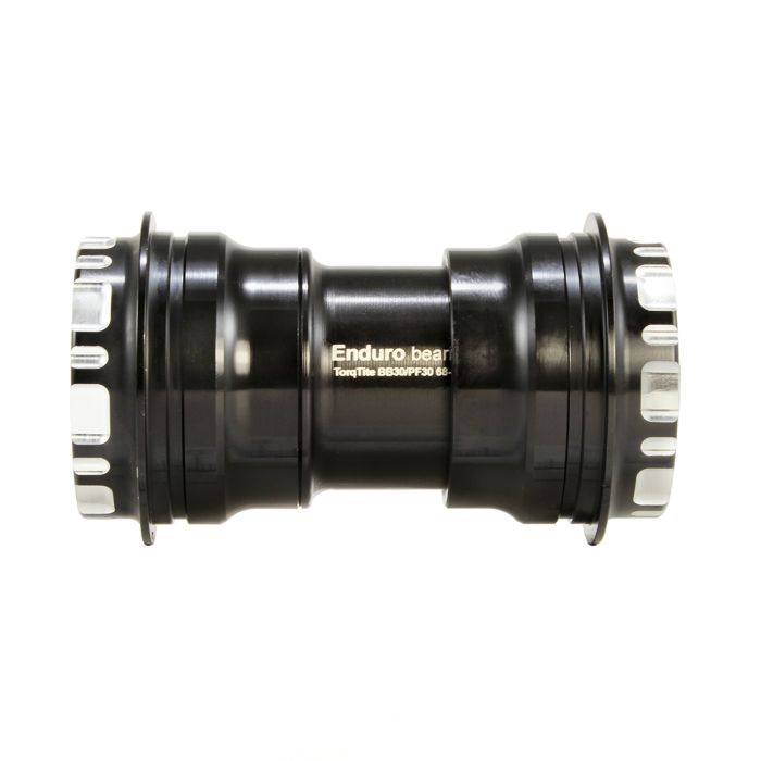 RODAMIENTOS ENDURO Caja de pedalier TorqTite PF30 Eje de 24mm Rodamientos de acero inoxidable Negro