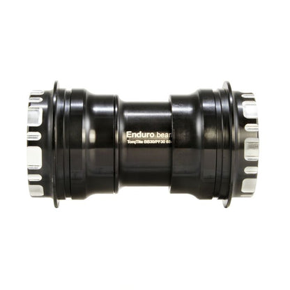 Pedalier ENDURO BEARINGS TORQTITE PF30 Eje 24mm Acero Inoxidable Negro
