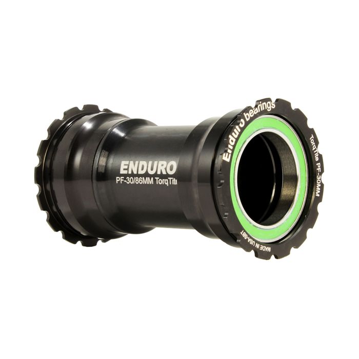 RODAMIENTOS ENDURO TorqTite BB386 Eje de pedalier 30mm Acero inoxidable Negro