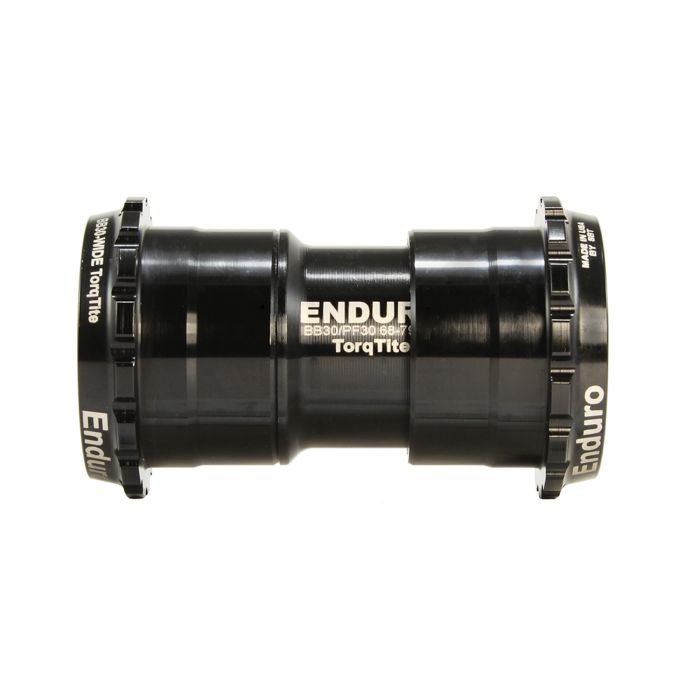RODAMIENTOS ENDURO Caja de pedalier TorqTite PF30 Eje DUB Rodamientos de acero inoxidable Negro