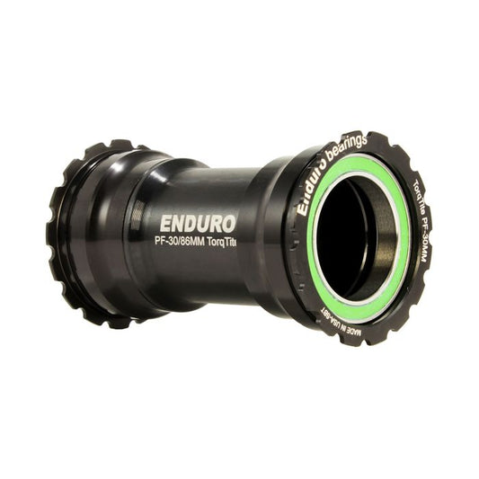 RODAMIENTOS ENDURO TorqTite BB386 eje de pedalier DUB Acero inoxidable Negro