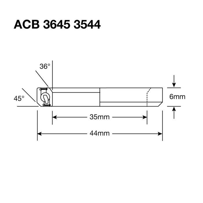 Rodamiento de Dirección ENDURO BEARINGS 3544 SS - 440c Stainless - 35x44x5,5 (36x45°) ACB