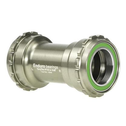 Pedalier ENDURO BEARINGS TORQTITE PF30 Eje DUB Acero Inoxidable Grafito
