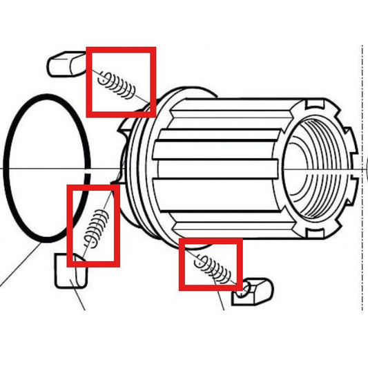 MUELLE PARA TRINQUETE CAMPAGNOLO (CAJA DE 6)