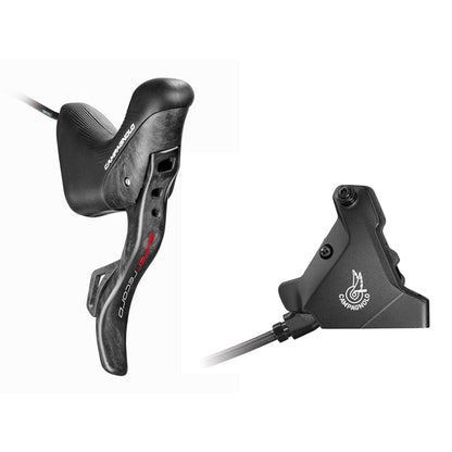 Palanca Derecha y Pinza Trasera 160mm CAMPAGNOLO SUPER RECORD EPS Flat Mount Sin Disco