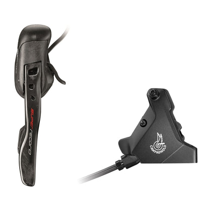 Palanca Derecha y Pinza Trasera 160mm CAMPAGNOLO SUPER RECORD EPS Flat Mount Sin Disco
